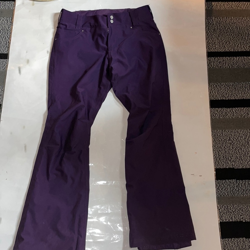 Purple snow pants